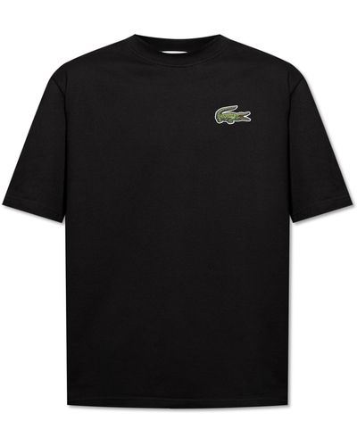 Lacoste T-shirt With Logo, - Black