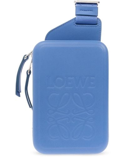 Loewe Belt Bag With Logo - Blue