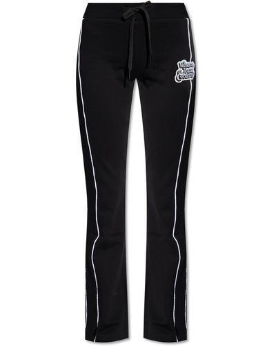 Versace Jeans Couture Patched Joggers - Black