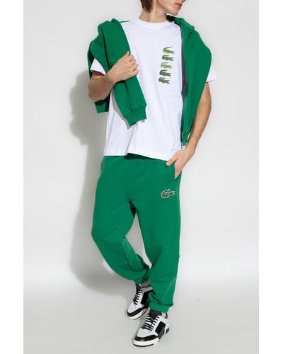 Lacoste Sweatpants With Logo, - Green