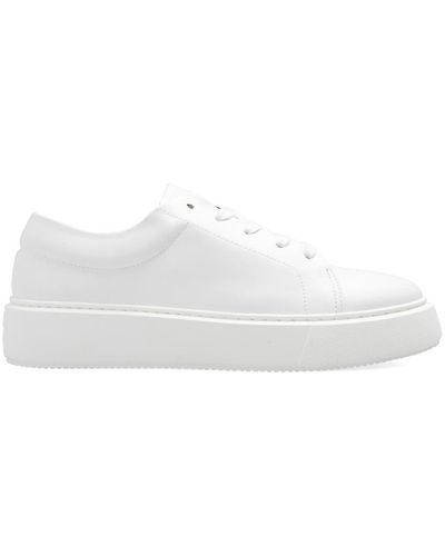 Ganni Trainers With Logo - White