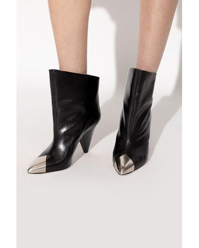 Isabel Marant ‘Lapio’ Heeled Ankle Boots - Black