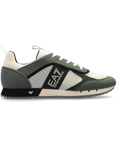 EA7 Sports Shoes With Logo, - Green
