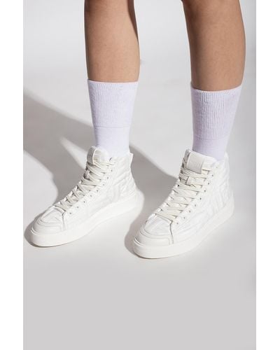 Balmain Monogrammed Sneakers - White
