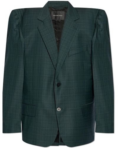 Balenciaga Wool Jacket - Green