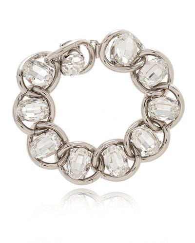 Marni Crystal-bejewelled Brass Bracelet - Multicolour