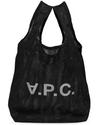 A.P.C. Shopper Bag, - Black