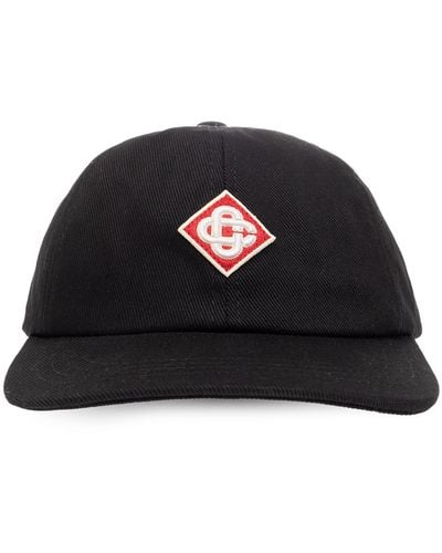 Casablancabrand Baseball Cap With Logo, - Black