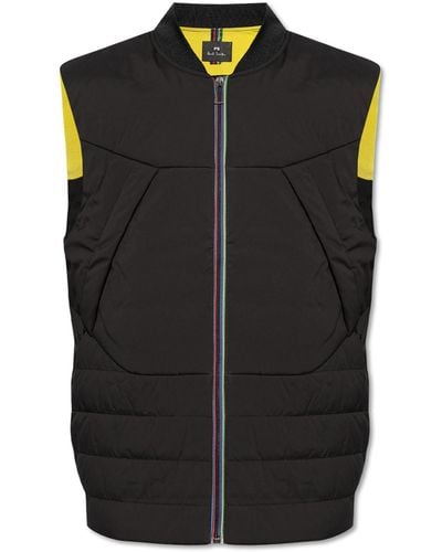 PS by Paul Smith Vest With Logo, - Black