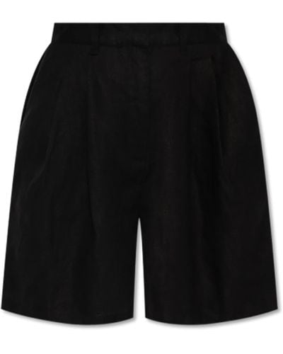 Posse ‘Marchello’ Linen Shorts - Black