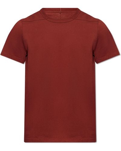 Rick Owens 'short Level T' T-shirt, - Red