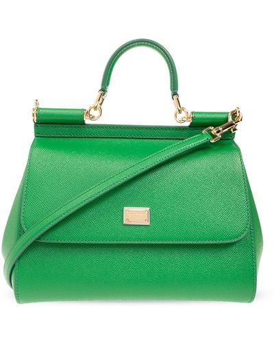 Dolce & Gabbana 'sicily Medium' Shoulder Bag, - Green
