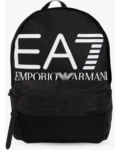 EA7 Backpack With Logo, - Black