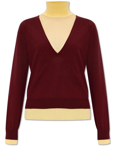 Tory Burch ‘Mock’ Two-Layer Jumper - Red