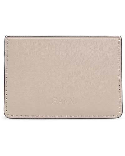 Ganni Card Case, - Natural