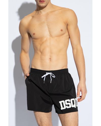 DSquared² Swimming Shorts With Logo - Black