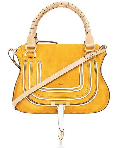 Chloé 'marcie Medium' Shoulder Bag - Yellow