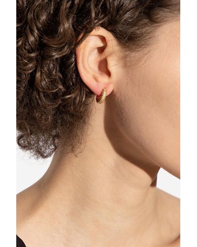 Kate Spade Hoop Earrings, - Metallic