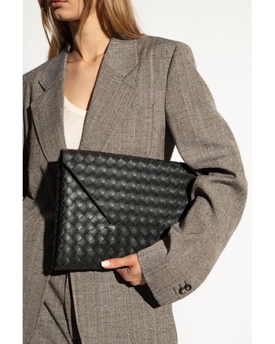 Bottega Veneta ‘Origami Large’ Clutch - Black