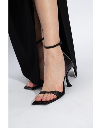 Balenciaga 'hourglass' Heeled Sandals, - White