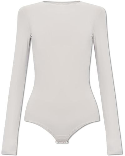 MM6 by Maison Martin Margiela Body With Long Sleeves, - White