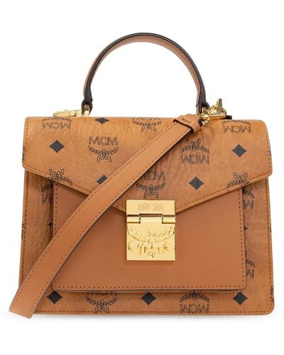 Mcm satchel clearance handbags