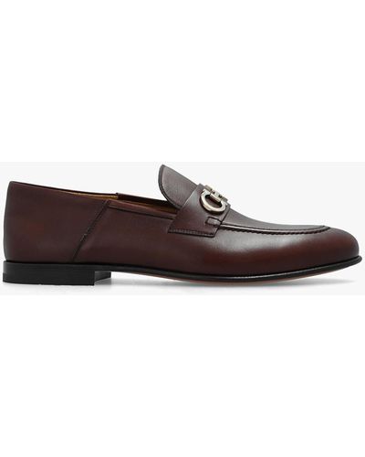 Ferragamo Gin Leather Loafer - Brown