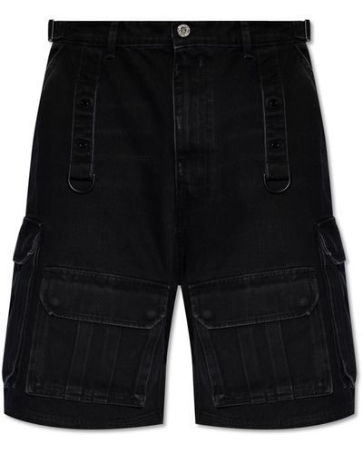 Vetements Denim Shorts, - Black