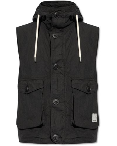 Emporio Armani Hooded Vest - Black