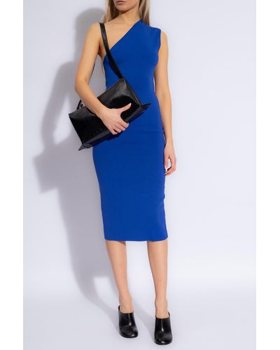 GAUGE81 'arriba' One-shoulder Dress, - Blue