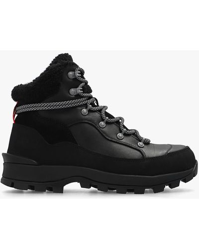 HUNTER 'explorer Mid' Hiking Boots - Black