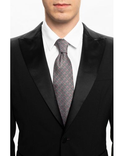 Etro Silk Tie - Grey