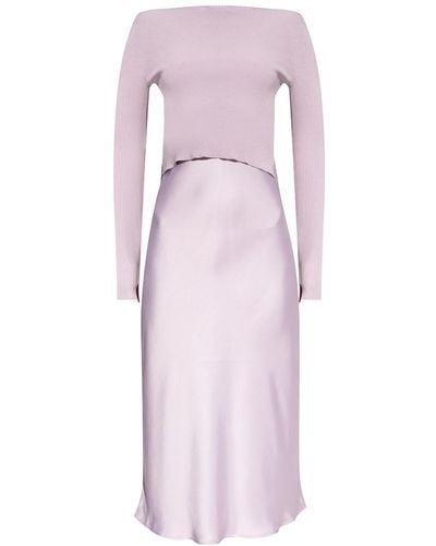 AllSaints 'hera' 2-in-1 Dress - Purple