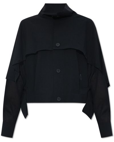 Issey Miyake Wool Coat - Black