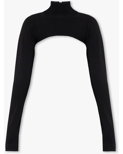 Dolce & Gabbana Cropped Sweater - Black