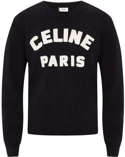 Celine Sweater With Logo - Black