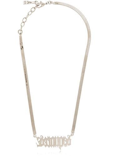 DSquared² Brass Necklace - White