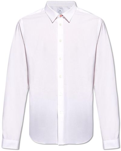 PS by Paul Smith Shirt From Organic Cotton, - White