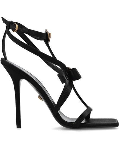 Versace Heeled Sandals, - Black