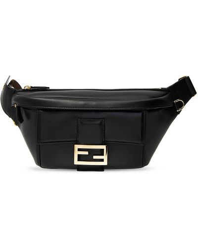 Fendi Belt Bag With Logo - Black