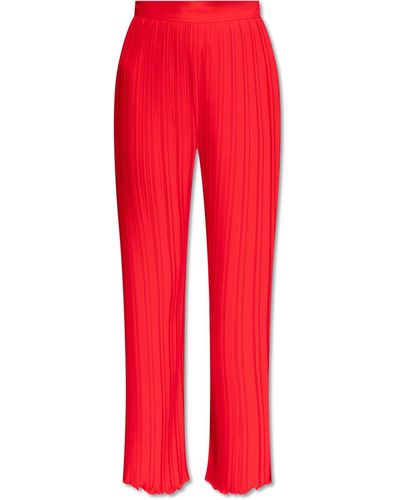 Lanvin Pleated Pants, - Red