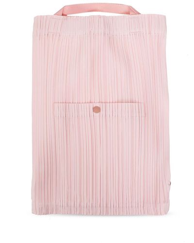 Pleats Please Issey Miyake Pleated Backpack - Pink