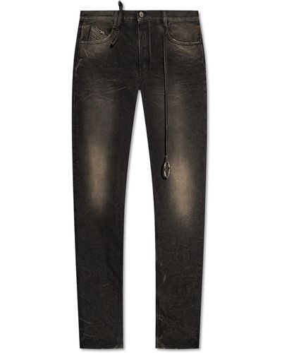 The Attico Jeans With Straight Legs, - Black