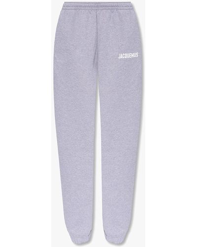 Jacquemus Sweatpants With Logo - Grey