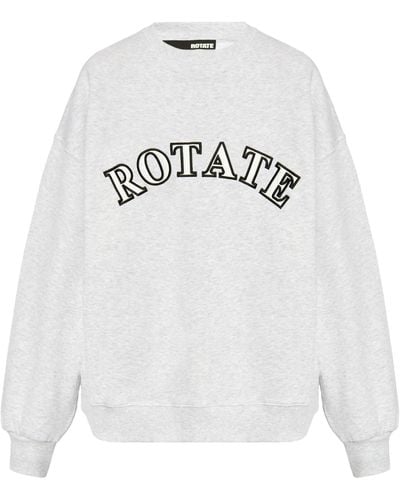 ROTATE BIRGER CHRISTENSEN Sweatshirt With Logo, - White