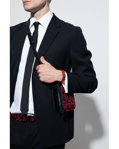 Ferragamo Leather Shoulder Bag - Red