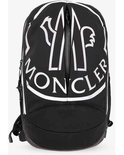 Moncler 'cut' Backpack With Logo - Black