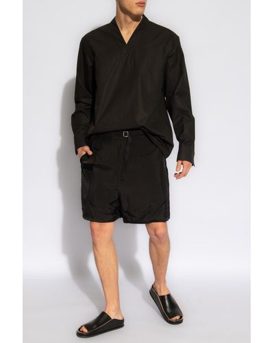 Jil Sander 'saturday Pm' Relaxed-fitting Shirt, - Black
