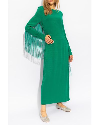 ROTATE BIRGER CHRISTENSEN Dress With Fringes - Green