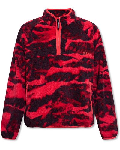 adidas Originals Fleece Sweatshirt - Red
